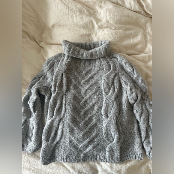 Ulla Johnson Baby Alpaca Cowl Neck Sweater/Small - Picture 4 of 8